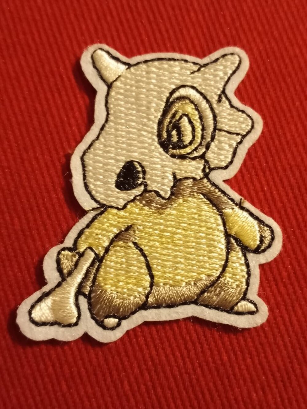 Cubone ground Pokemon embroidered iron patch applique